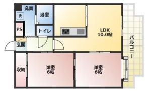 メゾンエイコー瀬田の間取り画像