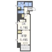 プレサンスタワー北浜の間取り画像