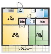 山口ハイツBの間取り画像