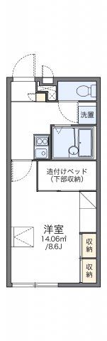 レオパレスしらとりの間取り画像