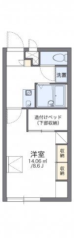 レオパレス広町の間取り画像