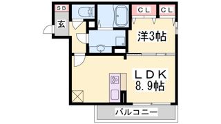 AQUILA上筒井の間取り画像