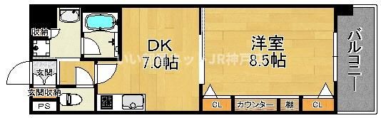 KAISEI新神戸の間取り画像