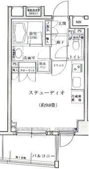 ドルフ後楽園ステーションフロントの間取り画像