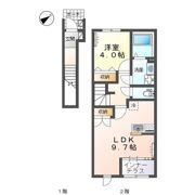 阿見町中央5丁目新築アパート（仮の間取り画像