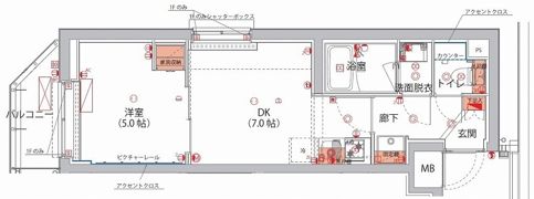ハーモニーレジデンス神楽坂ヒルズthirdの間取り画像