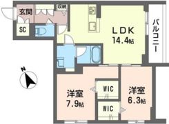 ShaMaison ルミノサ・ファミリアAの間取り画像