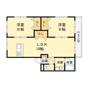 サンメゾン（2F）の間取り画像