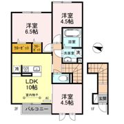 ブルームーン Bの間取り画像