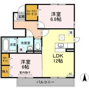 セジュール モンレーヴ B棟の間取り画像