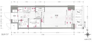 ラナップスクエア同心Ⅱの間取り画像