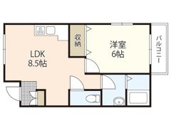 ハッピープレイス湊Ⅰの間取り画像