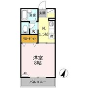 コーポラスグリーン D棟の間取り画像