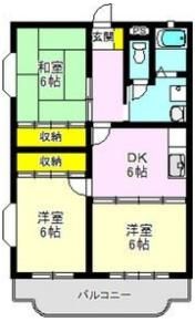 マンション吉井の間取り画像