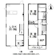 津島福居戸建ての間取り画像