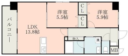 サムティ西熊本の間取り画像
