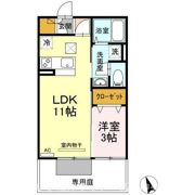 プラージュ屋島の間取り画像