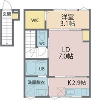 Felice 春のそよ風とラテの間取り画像