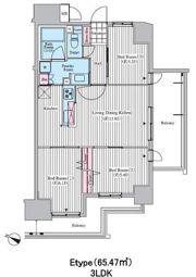 クロスレジデンス東十条の間取り画像