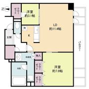 KDX堺筋本町レジデンスの間取り画像