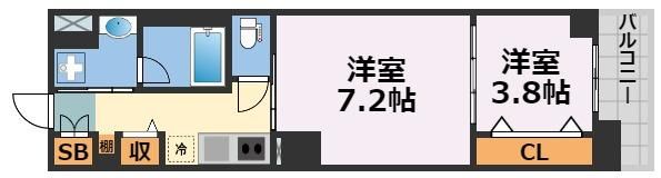 スプランディッド堀江の間取り画像