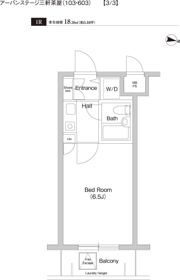 レジデンス三軒茶屋スクエアの間取り画像