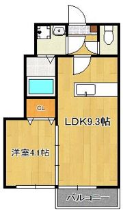 カローレ岡垣IIの間取り画像