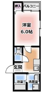 ハイツオークスⅡの間取り画像