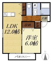 グランディアコートⅡ Bの間取り画像