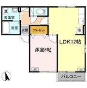 セジュール来住 A棟の間取り画像