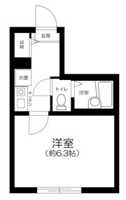 レジデンス江北の間取り画像
