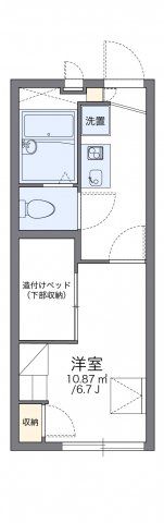 レオパレスさきの間取り画像