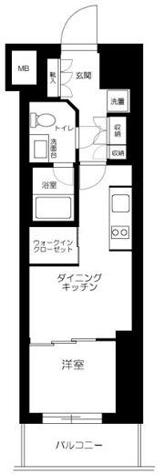 ザ・パークワンズ渋谷本町の間取り画像