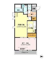 ロイヤルヒルズ武蔵浦和 Aの間取り画像