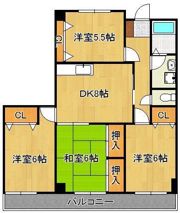 ニューコーポ高見の間取り画像