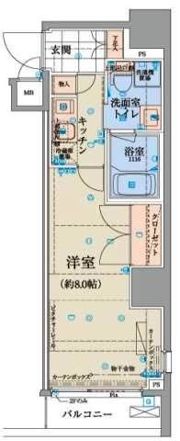 リヴシティ日本橋ネクステシアの間取り画像