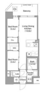 コンフォリア・リヴ東三国駅前ソルテラスの間取り画像