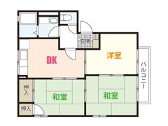 フレグランスおかもとの間取り画像
