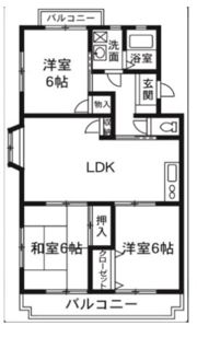 文京ハイツの間取り画像