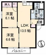 シャルマンらくざん Ⅰ棟の間取り画像