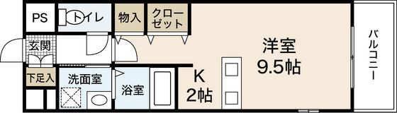 リーベングランツ平和大通りの間取り画像
