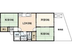 セジュール高取 B棟の間取り画像