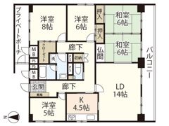 コンフォート宝町の間取り画像