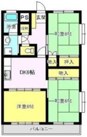 マンション新屋敷の間取り画像