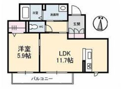 プリティーウーマン B棟の間取り画像