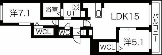 エスタシオン千歳の間取り画像