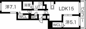 エスタシオン千歳の間取り画像