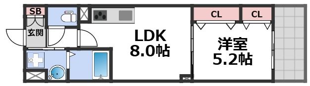 フォレストクリエオーレ諸口の間取り画像