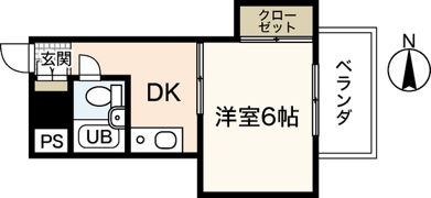 第1片山ビルの間取り画像