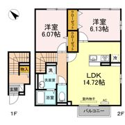 コンフォール Bの間取り画像